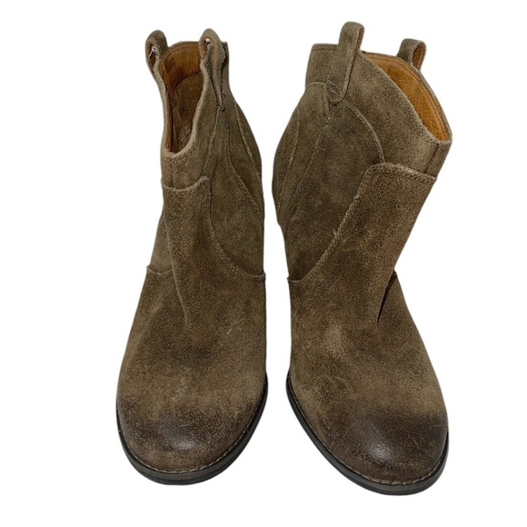 Clarks Indigo Women's Boots Size 8M Brown Leather Upper Pull On Block Heel Ankle - Picture 3 of 11